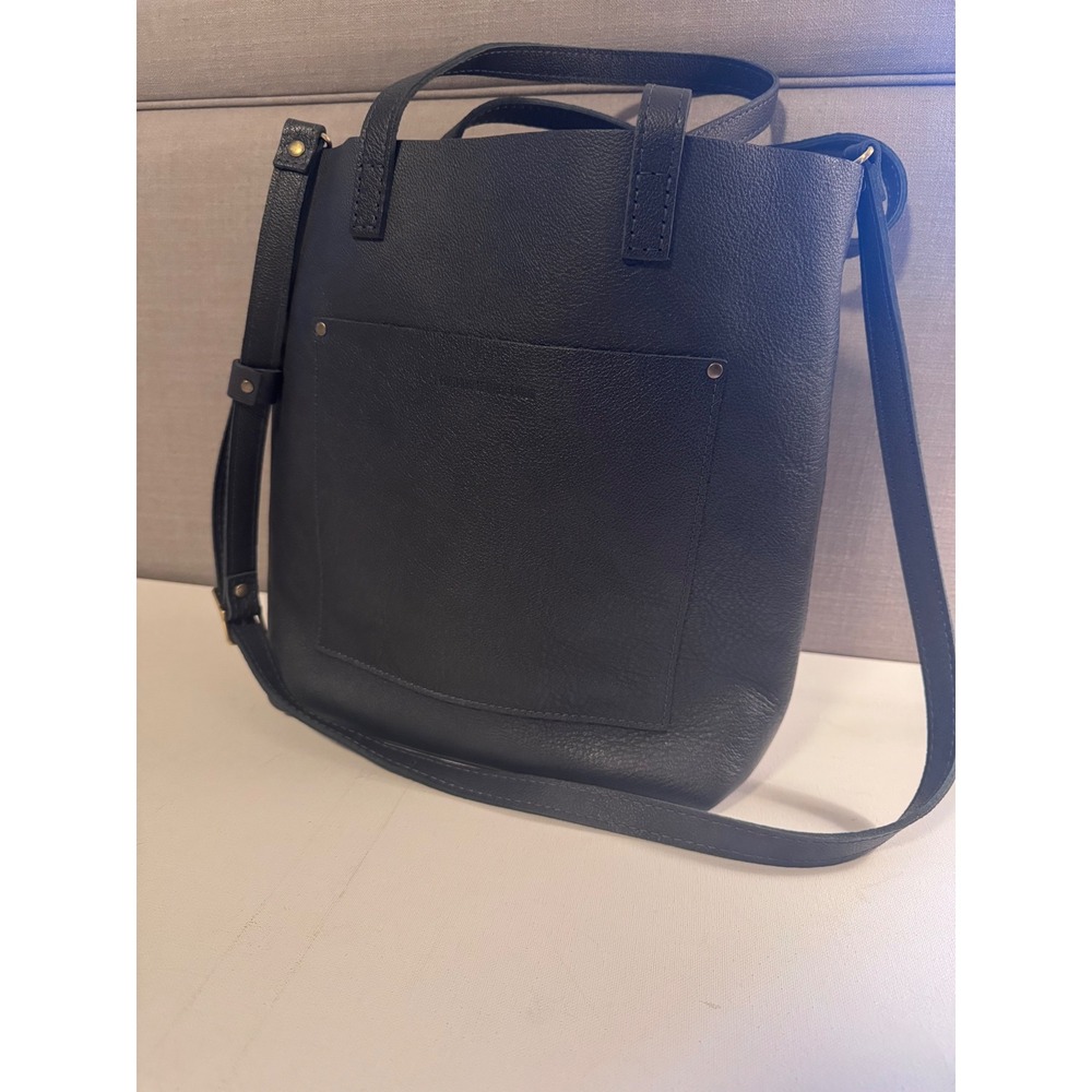 Portland Leather Goods Full Size Crossbody Tote Night Owl NEW